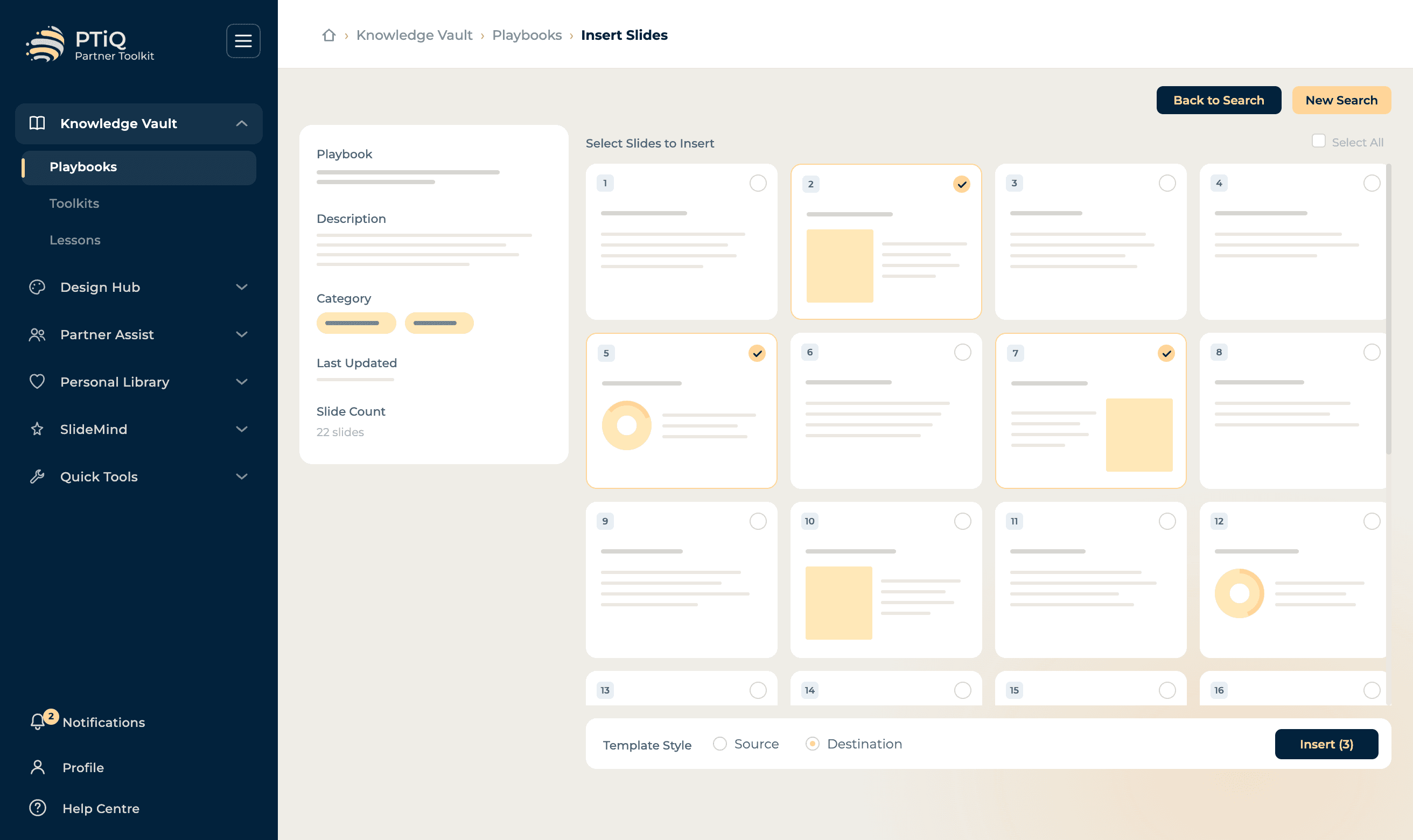 Select & Insert Slides